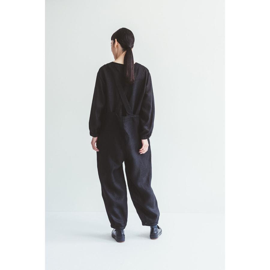 fog linen work（フォグリネンワーク） ミラ サロペット ブラック 未 