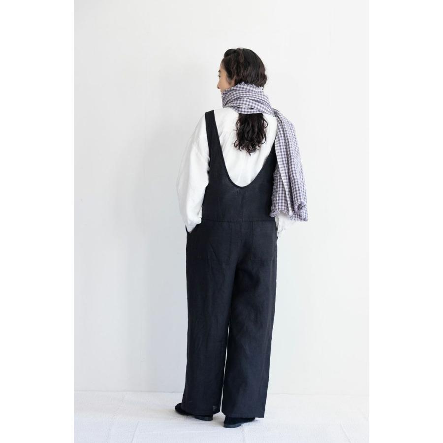 フォグリネンワーク(fog linen work) ニーナ サロペット ブラック（未 