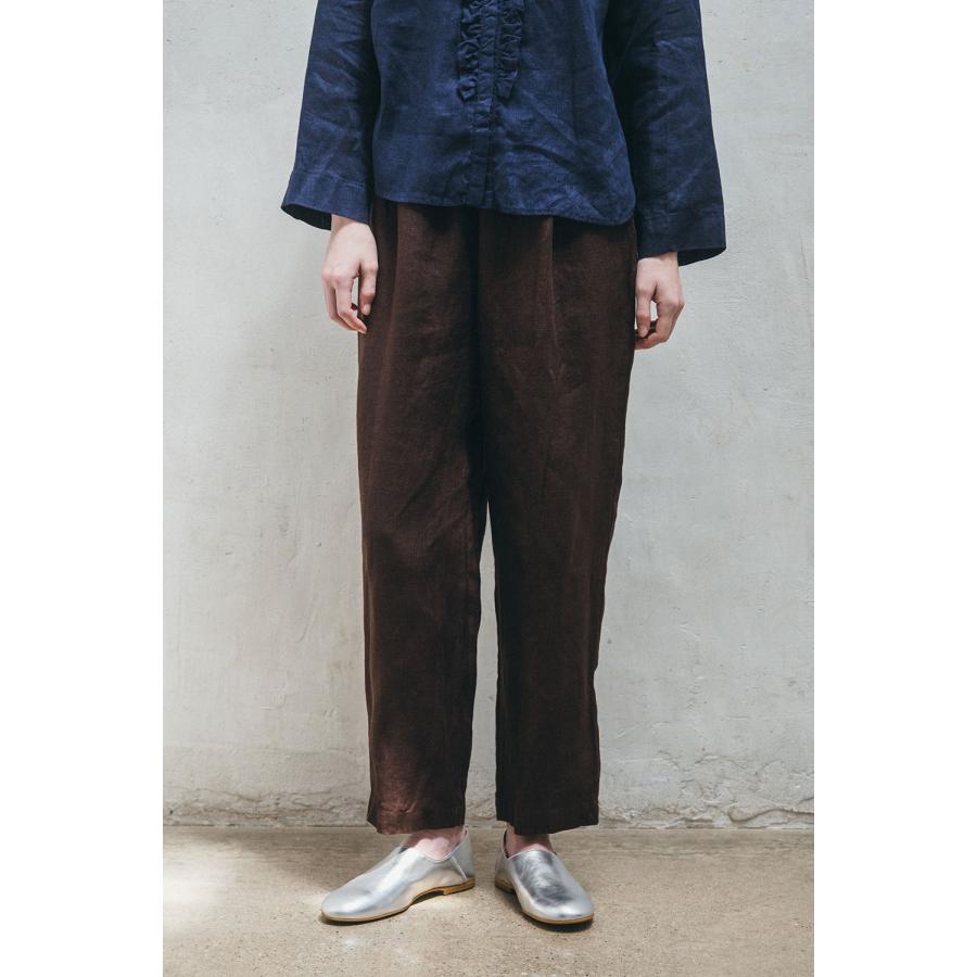 fog linen work パンツ フォグリネンワーク エマ パンツ ブルー