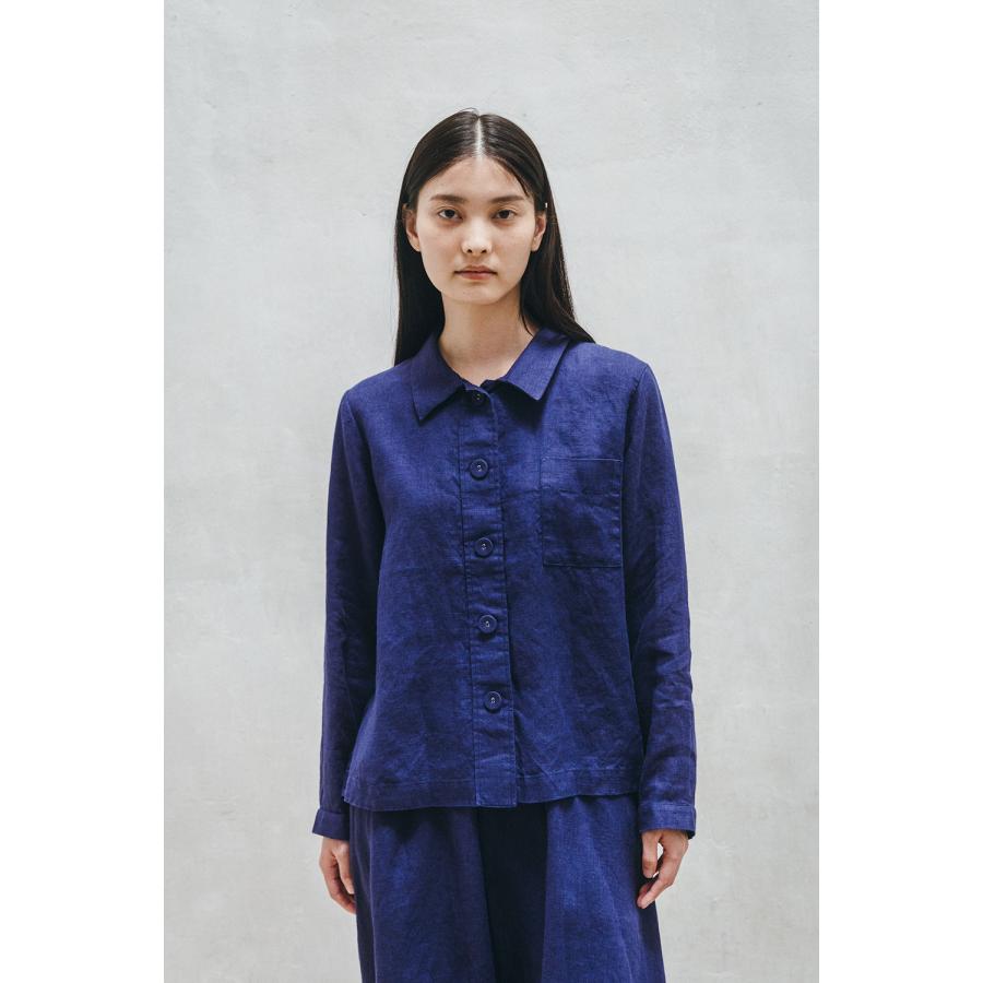 fog linen work（フォグリネンワーク） グレイス ジャケット ブルー 