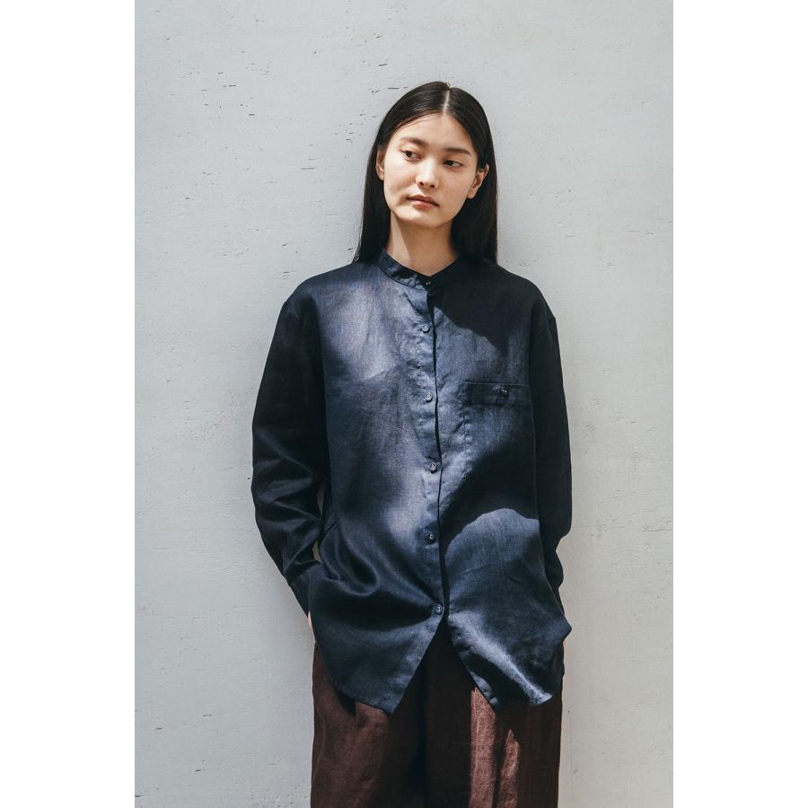 fog linen work（フォグリネンワーク） フィービィ シャツ ニュイ 未 