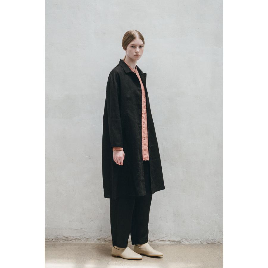 fog linen work（フォグリネンワーク） フレシィティ コート ブラック 