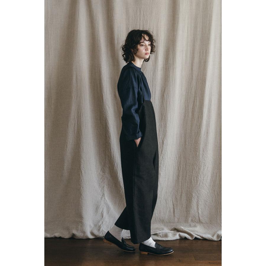 fog linen work（フォグリネンワーク） メルドラ サロペット ウール 