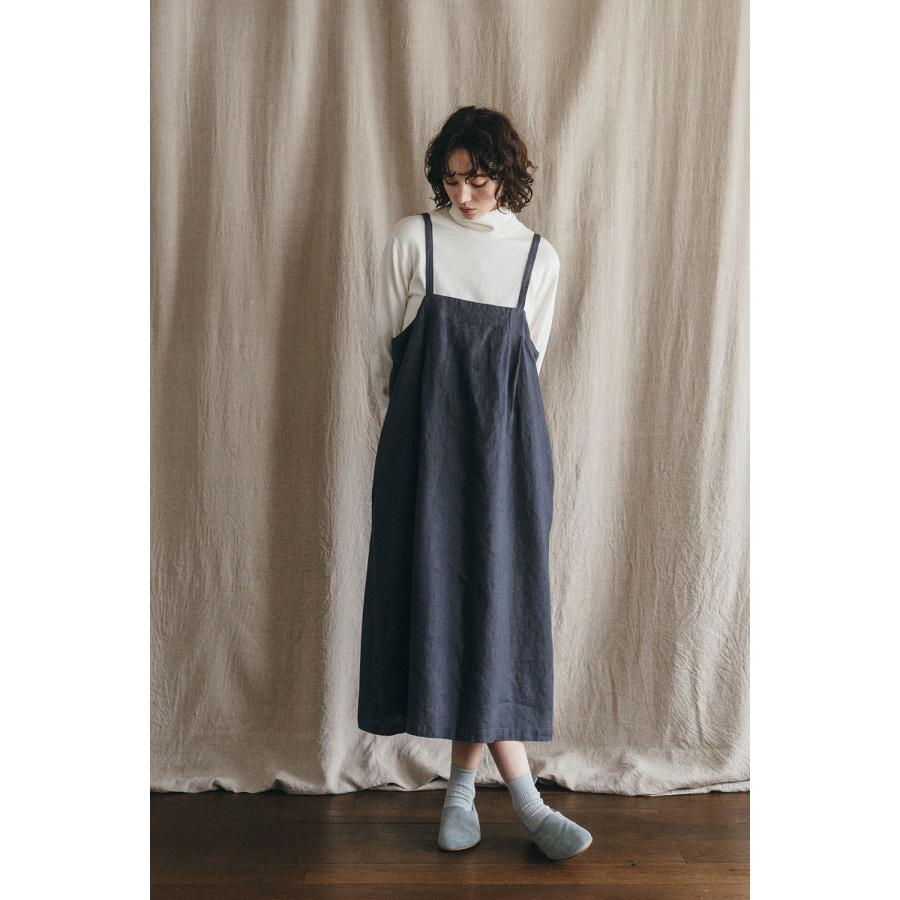 fog linen work（フォグリネンワーク） サルマ エプロンワンピース