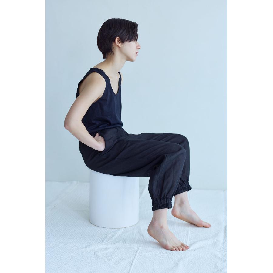 【NEW 夏】フォグリネンワーク　レオニー　パンツ　ブラック【未試着品】リトアニア製 fog linen work 【2026 SUMMER WEAR】_1