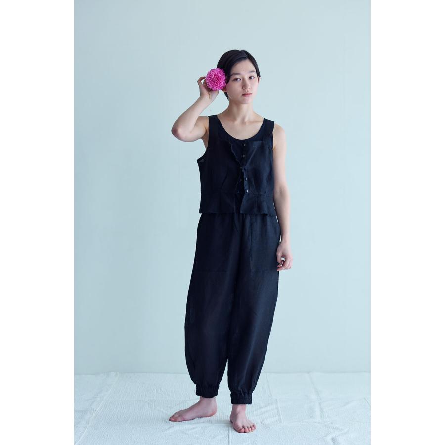 【NEW 夏】フォグリネンワーク　レオニー　パンツ　ブラック【未試着品】リトアニア製 fog linen work 【2026 SUMMER WEAR】_2