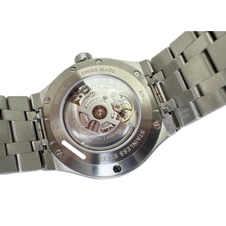 モーリスラクロア アイコン AI6008-SS002-730-1 メンズ腕時計 中古 自動巻き ピンク文字盤｜glc｜10