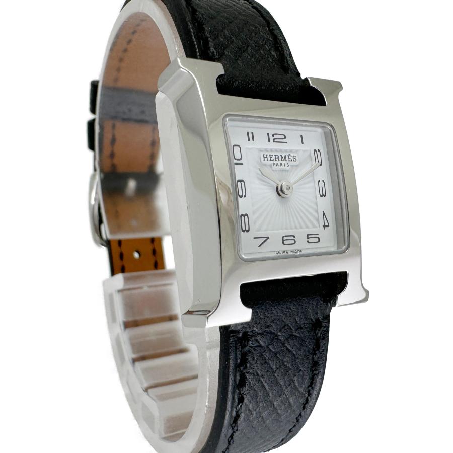 中古 エルメス HERMES HH1.110 ホワイトシェル レディース 腕時計 エルメス Hウォッチ HH1.110 ホワイトシェル/ダイヤモンド レディース