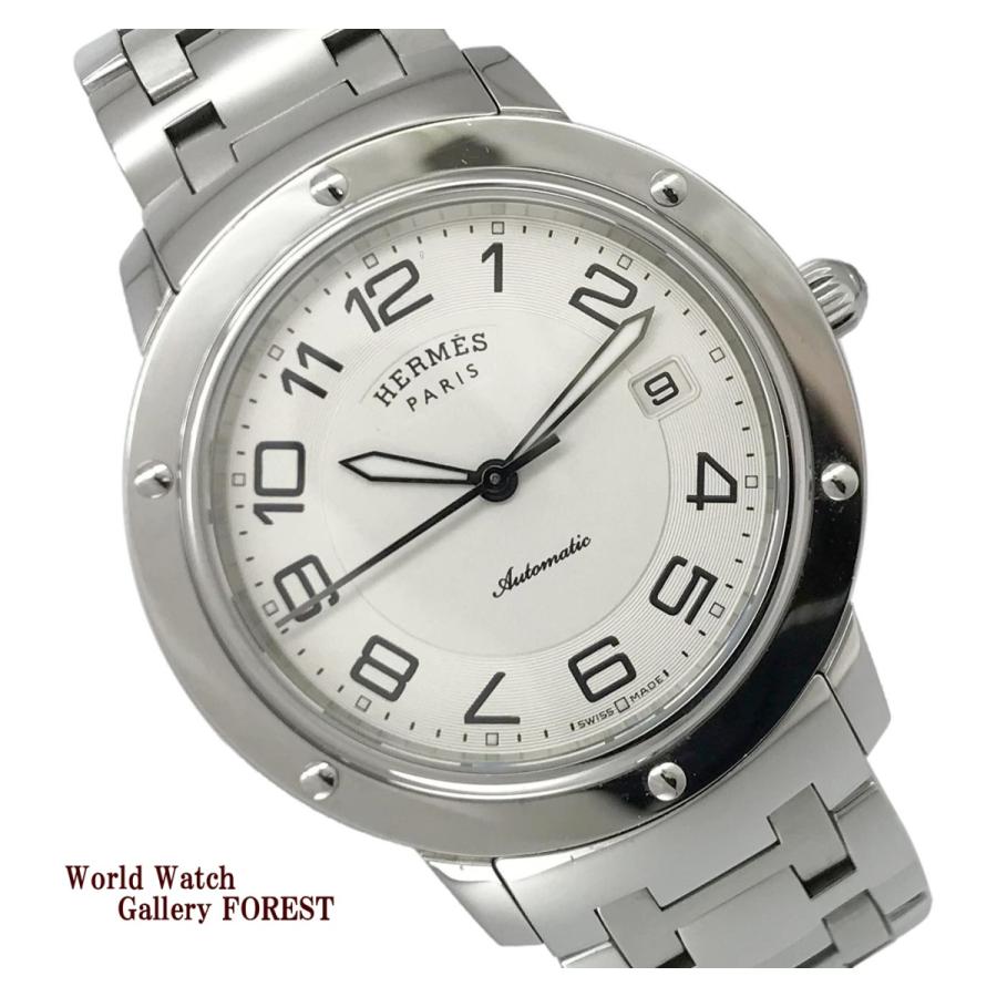 エルメス クリッパー クラシック メンズ 腕時計 CP2.810 自動巻き ホワイト文字盤