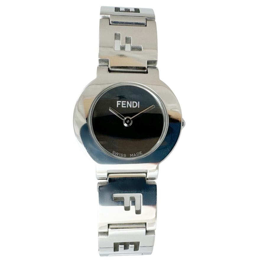 【FENDI】フェンディ オロロジ 3050L ステンレススチール クオーツ アナログ表示 レディース 黒文字盤 腕時計 FENDI（フェンディ） オロロジ 3050L クォーツ 時計 レディース 腕時計