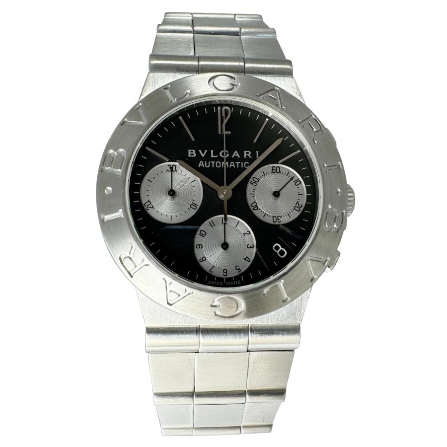 良品【BVLGARI】ブルガリ ディアゴノ CH35S クロノグラフ 自動巻き メンズ【中古】 BVLGARI（ブルガリ） ディアゴノ スポーツ 中古 メンズ腕時計 CH35S