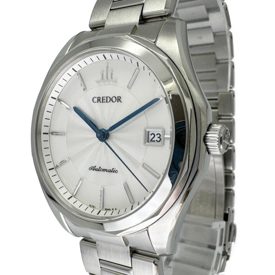 【美品】セイコー クレドール ラウンド シルバー メンズ 腕時計 999 セイコー クレドール クオン GCLX999 メンズ腕時計 - 井上時計店