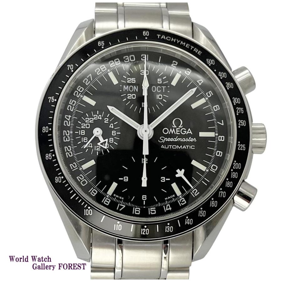 オメガ OMEGA スピードマスター マーク40 コスモス 3520.50 時計 メンズ ブランド トリプルカレンダー 自動巻き AT ステンレス SS シルバー ブラック 磨き済み 【中古】 OMEGA（オメガ） スピードマスター マーク40 コスモス 3520.50 中古
