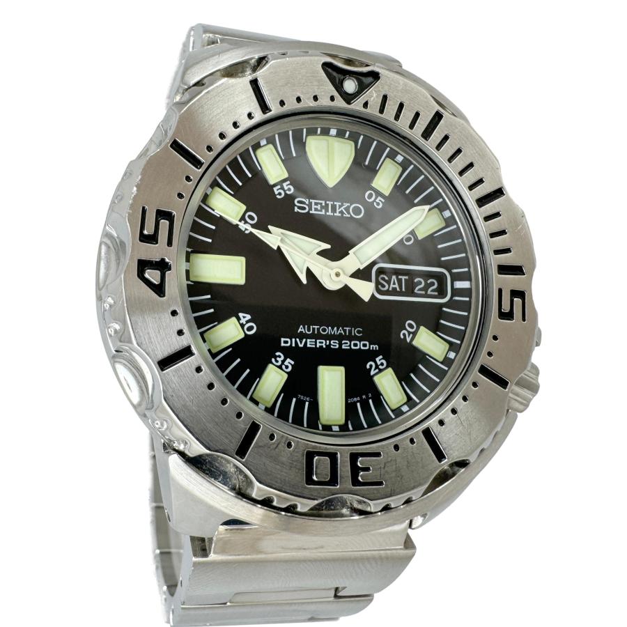 美品 SEIKO SKX779 7S26 ブラックモンスター ダイバーズ200m Grand Seiko セイコー ブラックモンスター メンズ腕時計 中古 7S26
