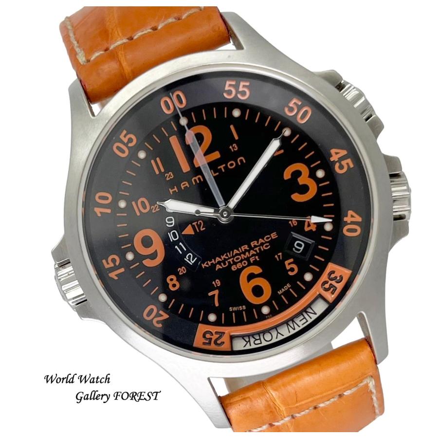 HAMILTONカーキ エアレース GMT H77665873 自動巻き HAMILTON（ハミルトン） 販売済み カーキ GMT エアレース 中古 メンズ
