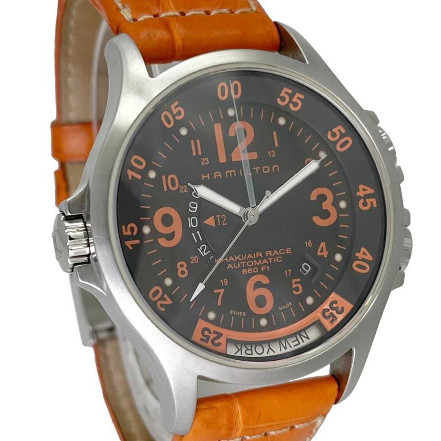HAMILTON ハミルトン カーキ GMT エアレース 中古 メンズ 腕時計 