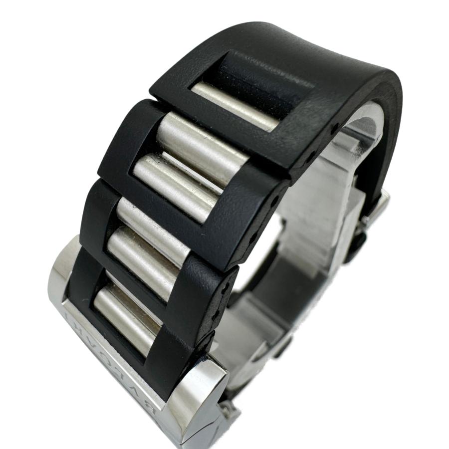 ブルガリ レッタンゴロ RT45S 革ベルト 自動巻き ブラック メンズ 腕時計 BVLGARI（ブルガリ） レッタンゴロ RT45S 中古 メンズ腕時計 自動巻き
