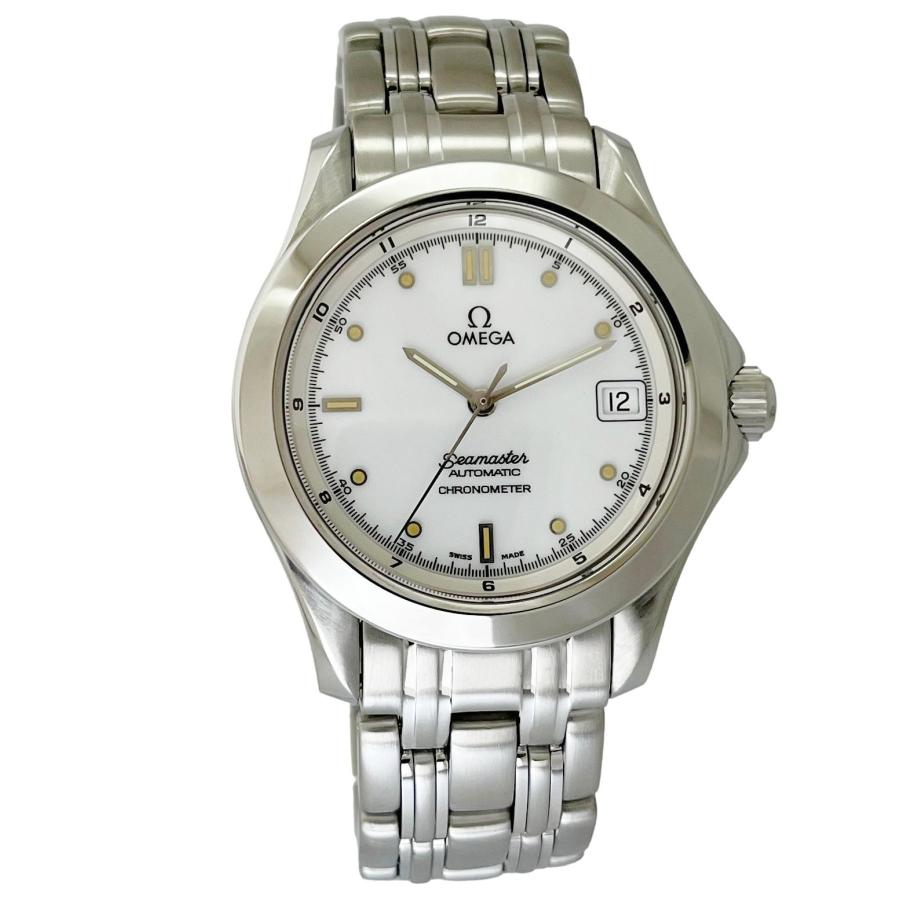 ☆極美品 2511 20 オメガ シーマスター120 時計 ホワイト メンズ OMEGA（オメガ） シーマスター 120M 2501.20 中古 自動巻き メンズ