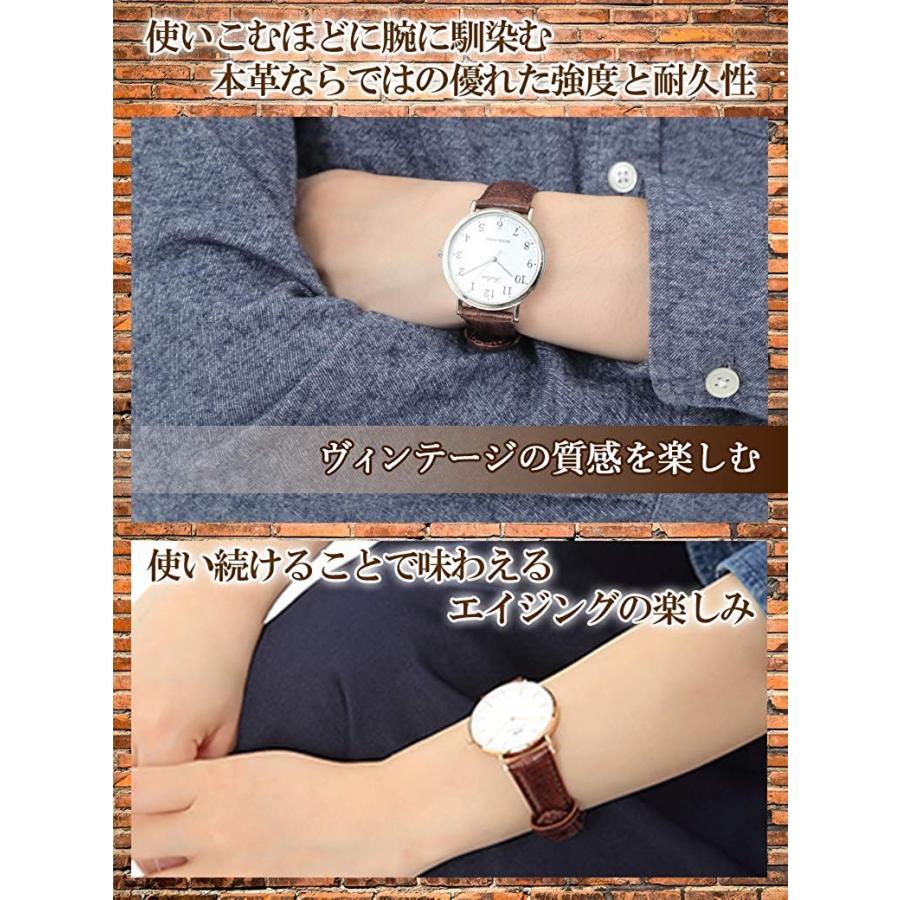 時計 ベルト ヴィンテージ レザー レトロ 本革 バンド 替え