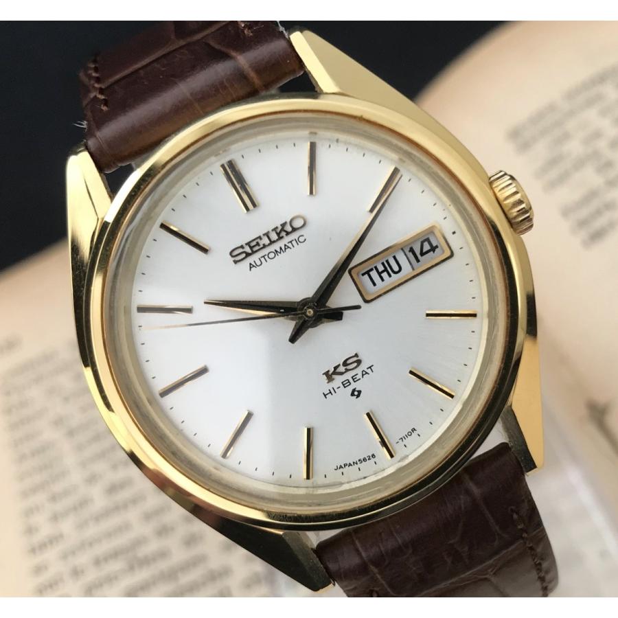 56 キングセイコー　5626-7113 不動　ジャンク品 キングセイコー 5626-7113 スクリューバック式裏蓋 自動巻 OH済