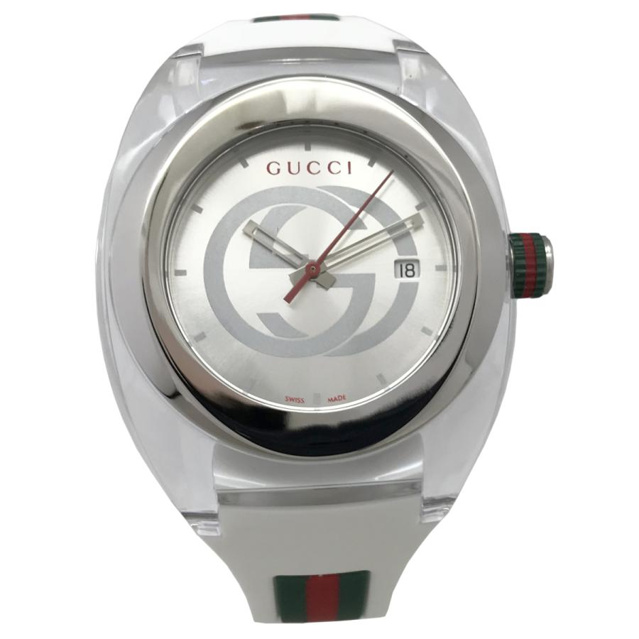 【美品】GUCCI 137.1シンク ユニセックス腕時計/シェリーライン GUCCI グッチ シンク 137 1 メンズ腕時計 クオーツ 中古 SYNC