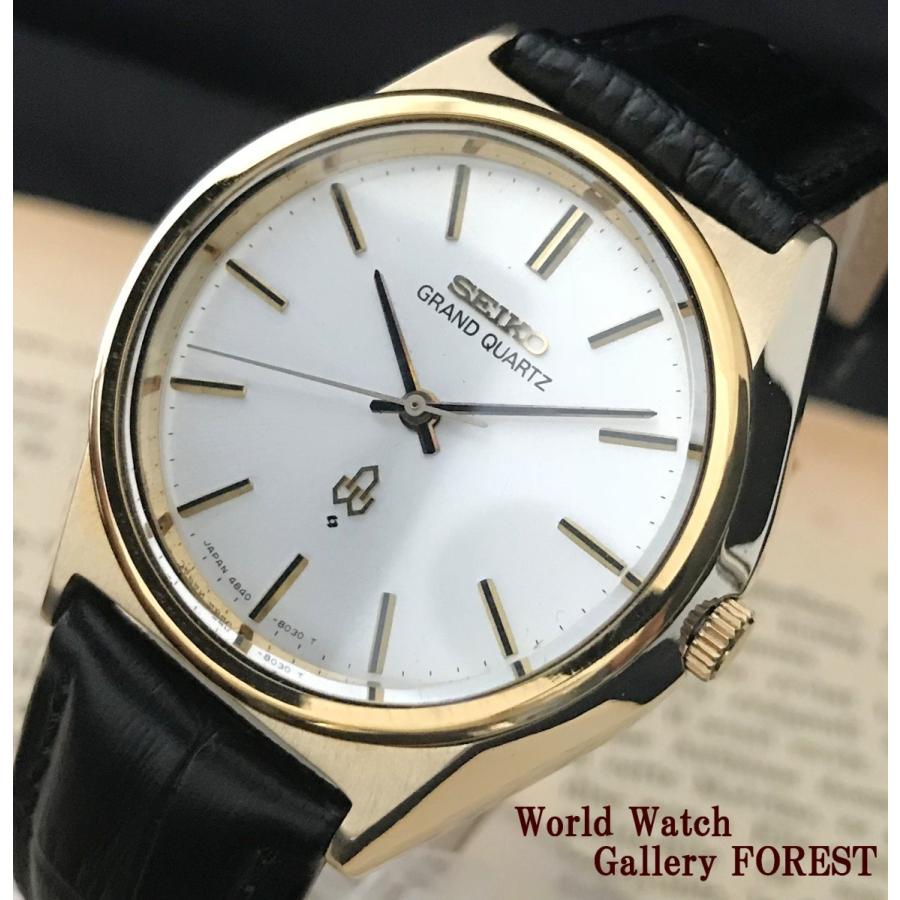 SEIKO セイコー グランドクォーツ 4840-8041 梨地文字盤 稼働品 SEIKO セイコー グランドクォーツ 4840-8041 梨地文字盤 稼働品
