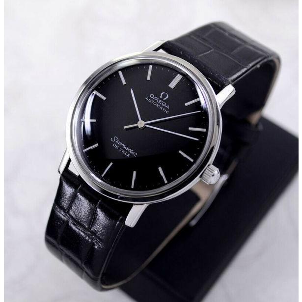 オメガ シーマスター ブラック　メンズ 腕時計 自動巻き アンティーク Grand Seiko 仕上げ済み 【オメガ シーマスター デビル Cal.711 Ref