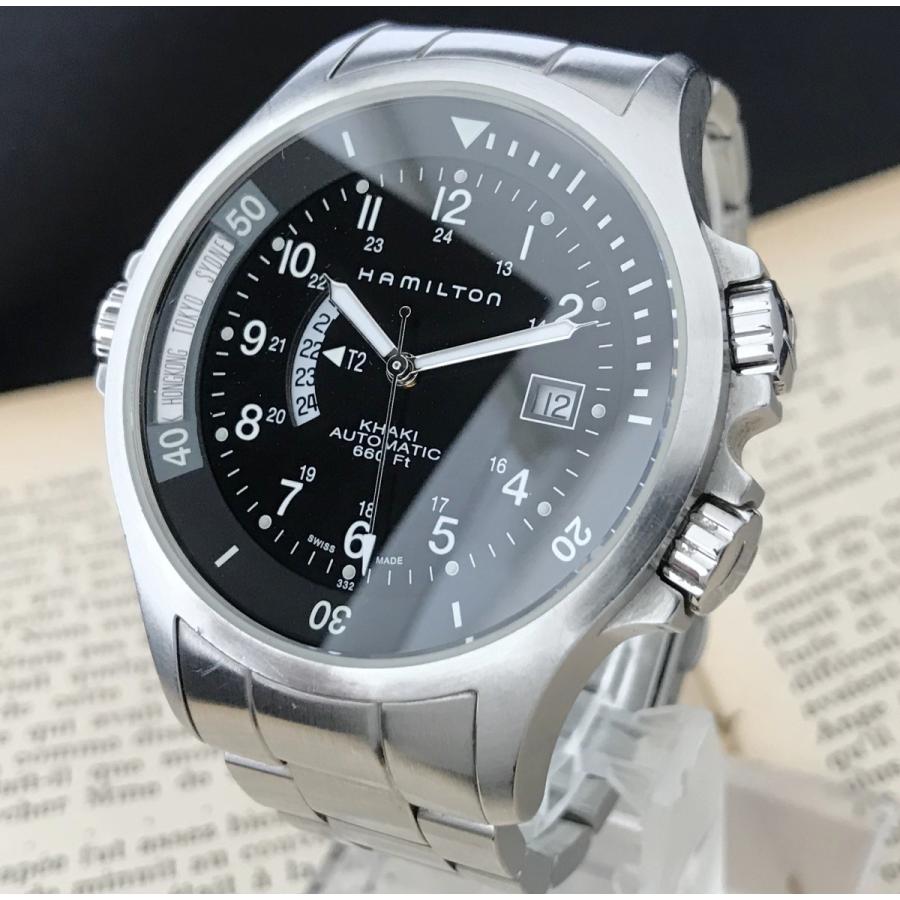 HAMILTON ハミルトン Hamilton カーキ ネイビー GMT 中古 メンズ HAMILTON ハミルトン Hamilton カーキ ネイビー GMT 中古 メンズ