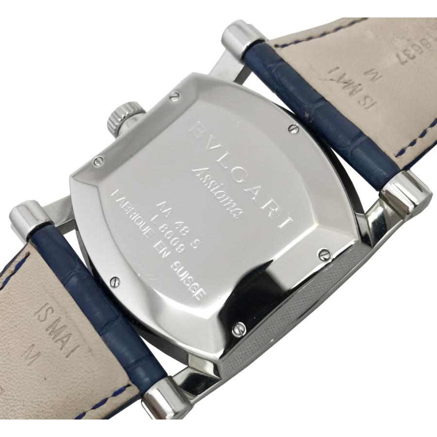 中古 ブルガリ BVLGARI AA48S ブルーグレー メンズ 腕時計 BVLGARI（ブルガリ） アショーマ AA48S 中古 メンズ腕時計 自動巻き