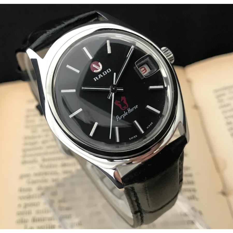 RADO Purple Horse ラドーパープルホース 自動巻アンティーク時計 RADO - 稼働品 RADO ラド― パープルホース 腕時計 自動巻き