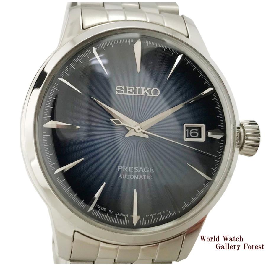セイコー Seiko プレサージュ Sary073 4r35 01t0 メンズ腕時計 中古 自動巻き ネイビー文字盤 L 時計専門店forest 通販 Yahoo ショッピング
