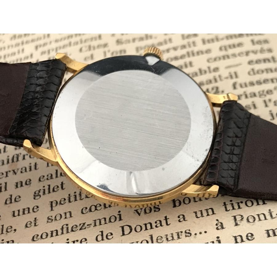 OMEGA 手巻き 時計 2針 ヴィンテージ ゴールド デビル 黒 金 メンズ OMEGA 手巻き 時計 2針 ヴィンテージ ゴールド デビル 黒 金 メンズ