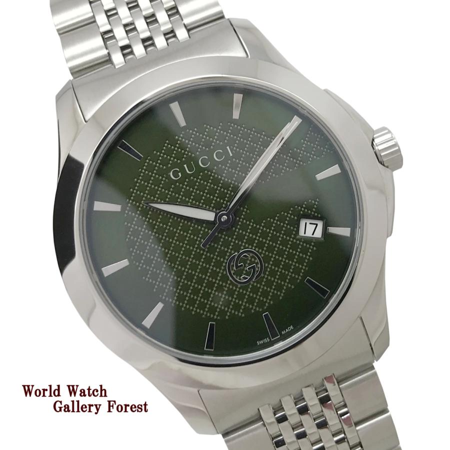 GUCCI グッチ Gタイムレス 126 4 メンズ腕時計 クオーツ 中古 グリーン