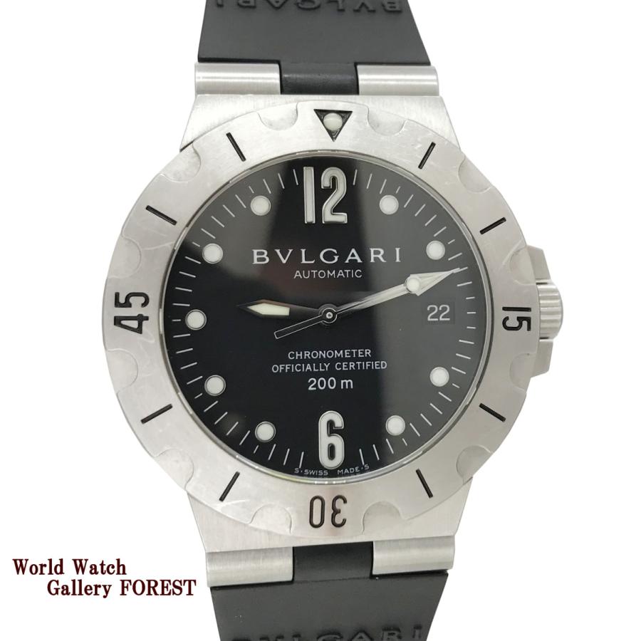 ブルガリ Bvlgari ディアゴノ スクーバ 中古 メンズ腕時計 Sd38s 自動巻き ブラック文字盤 ステンレススチール ラバー N 時計専門店forest 通販 Yahoo ショッピング
