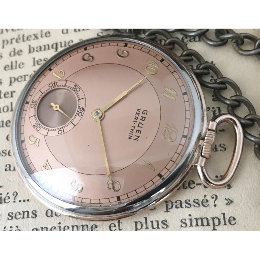 2トーン文字盤 GURUEN グリュエン VERI THIN オープンケース