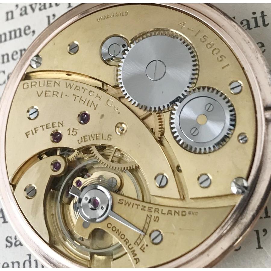 2トーン文字盤 GURUEN グリュエン VERI THIN オープンケース