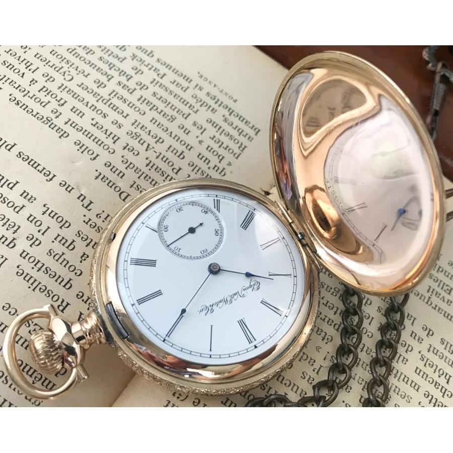 ELGIN（エルジン） OH済 アンティーク ハンターケース 懐中時計
