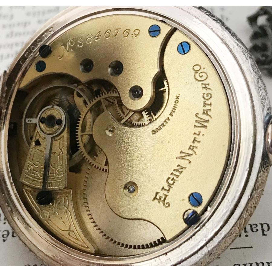 ELGIN（エルジン） OH済 アンティーク ハンターケース 懐中時計
