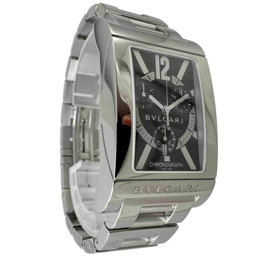 極美品/稼動品● ブルガリ 腕時計 レッタンゴロ クォーツ クロノグラフ BVLGARI（ブルガリ） レッタンゴロ RTC49S クロノグラフ 中古 メンズ