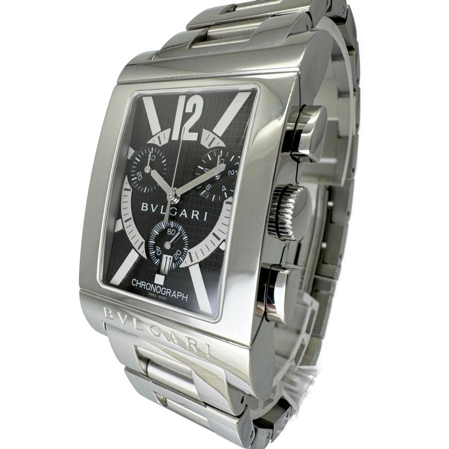 内部点検完了】ブルガリ メンズ腕時計AL38TA 自動巻黒/白