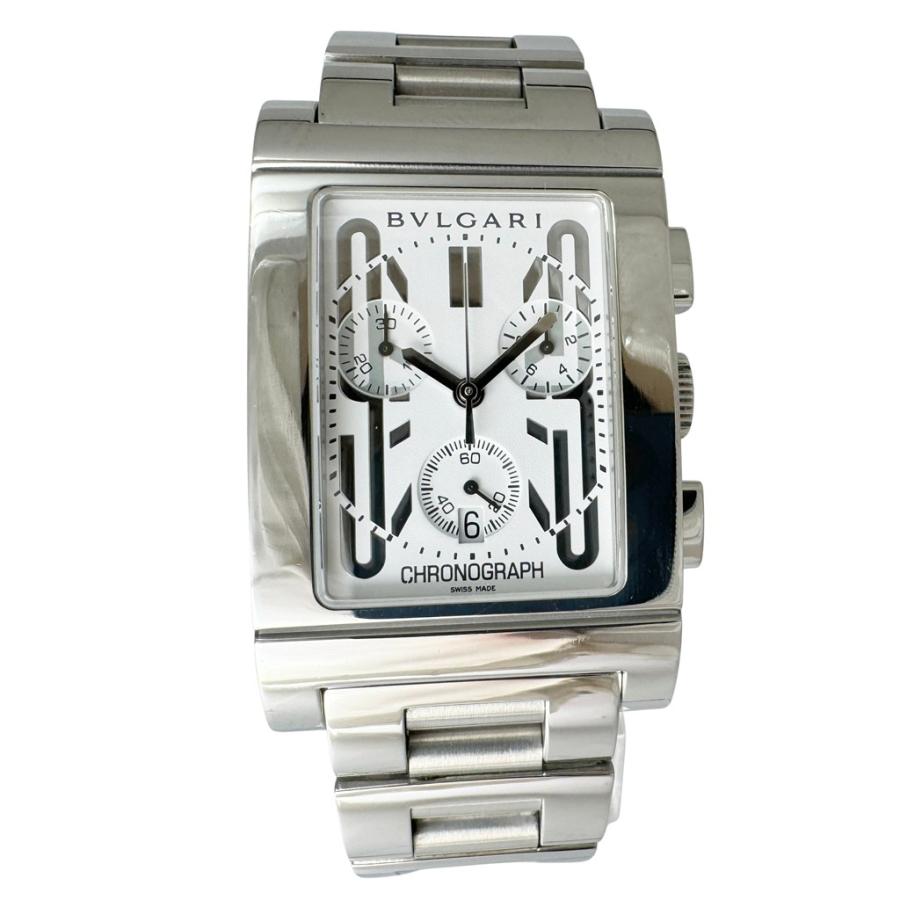 BVLGARIメンズ腕時計 プロ査定済み 真贋済 BVLGARI（ブルガリ） レッタンゴロ RTC49S クロノグラフ 中古 メンズ