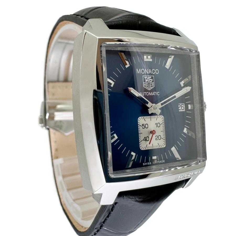 タグホイヤー モナコ デイト WW2111 中古 メンズ腕時計 自動巻き ブルー 外装仕上げ｜glc｜04