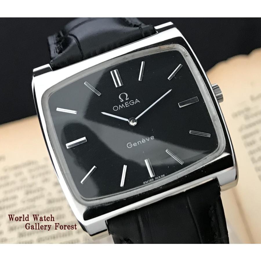 オメガ Omega ジュネーブ 中古 メンズ腕時計 Cal 625 スクエア ヴィンテージ アンティーク 手巻き 黒文字盤 仕上げ済み R 時計専門店forest 通販 Yahoo ショッピング