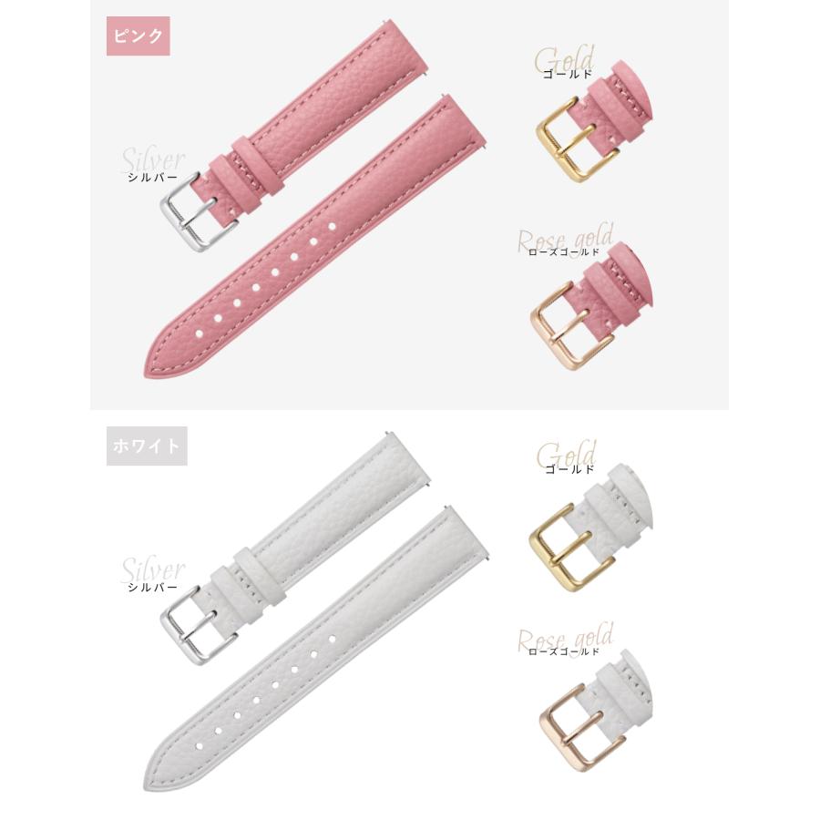 Calme カルム 腕時計 シボ革 レザー ベルト 本革 時計 スマートウォッチ バンド クイックリリース 12mm 14mm 16mm 17mm 18mm 19mm 20mm 21mm 22mm 24mm |  | 11