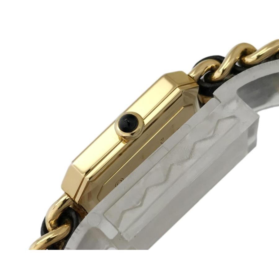 CHANEL 腕時計　プルミエール GP Lサイズ 楽天市場】CHANEL シャネル プルミエール GP/レザー Lサイズ QZ