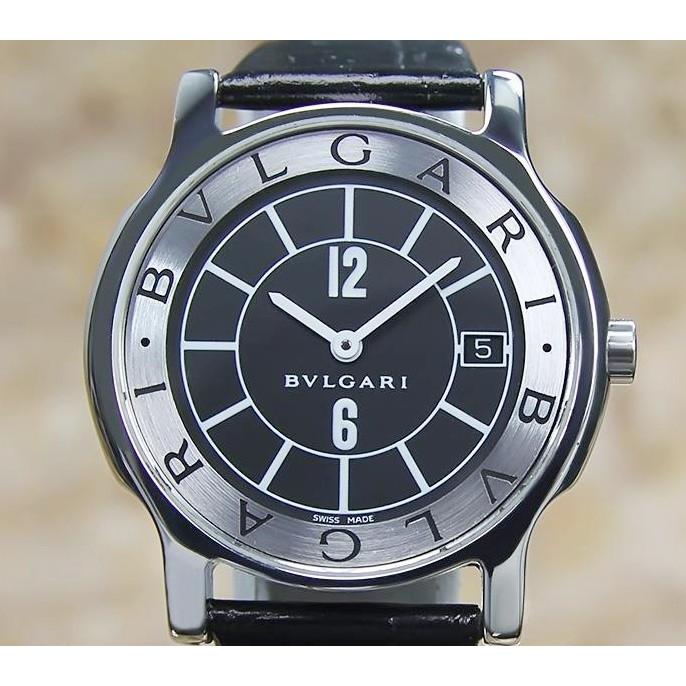 仕上げ済み ブルガリ Bvlgari ソロテンポ メンズ腕時計 中古 ブラック St35s クオーツ U 時計専門店forest 通販 Yahoo ショッピング