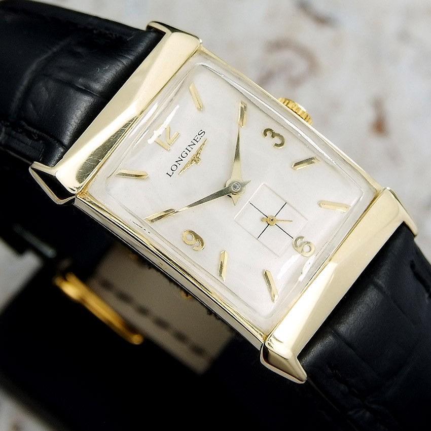 LONGINES 仕上げ済み ロンジン 腕時計 アンティーク メンズ 中古 14金  