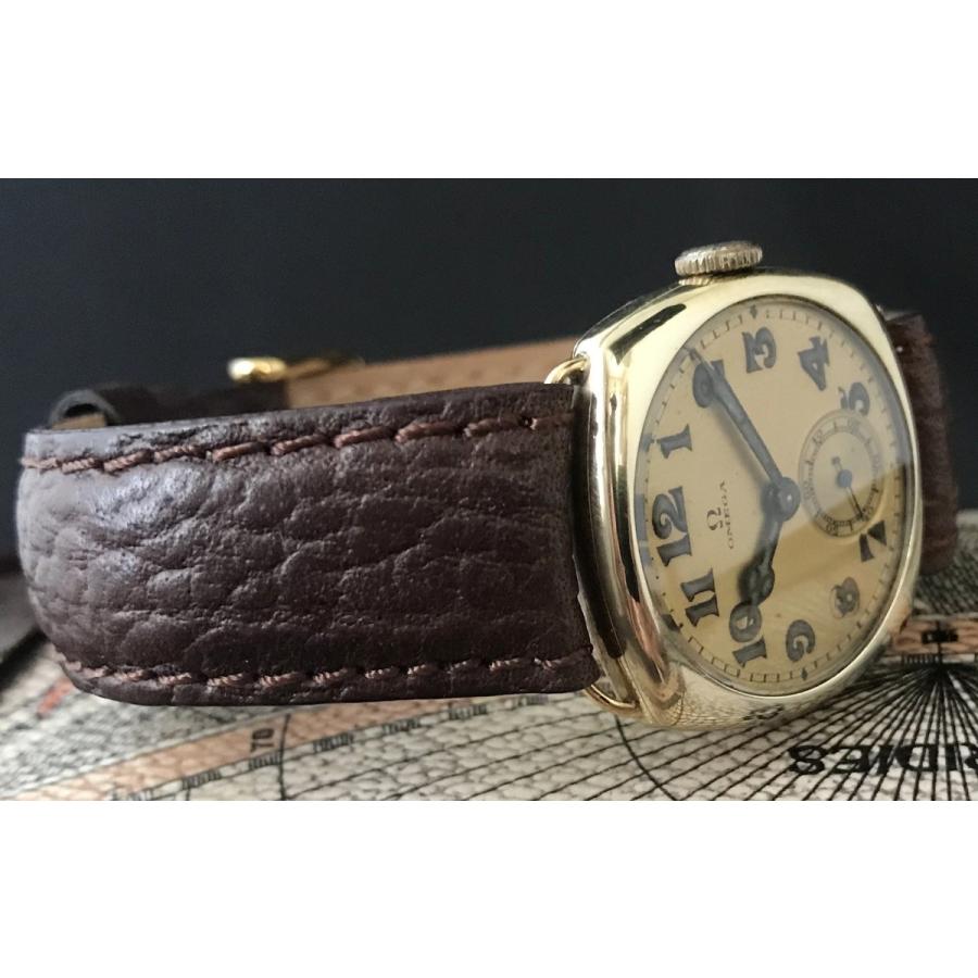 希少 OMEGA 手巻き時計 オメガミリタリー腕時計 オメガアンティーク OMEGA（オメガ） 18金無垢の輝き トレンチ WW1 ミリタリー