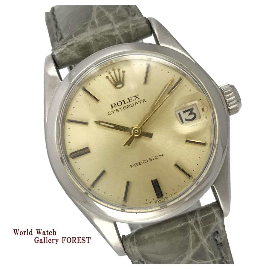 ROLEX ロレックス オイスター デイト プレシジョン Ref:6466 アンティーク ヴィンテージ SS 手巻き 中古 腕時計 ボーイズ