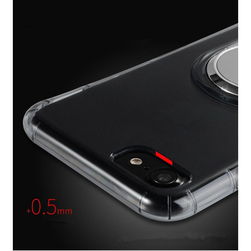 iphone8 ケース リング付き　iphone7 収納ケース　リング クリア 360度フル回転リングケース シリコン　iPhone7、iphone6 透明　軽量 ソフト ケース｜gldesign｜07